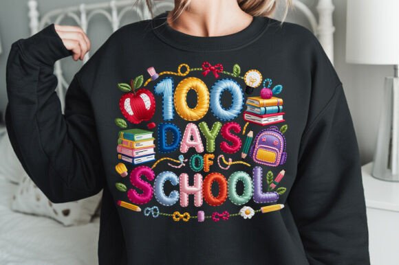 100 Days of School Design Graphic