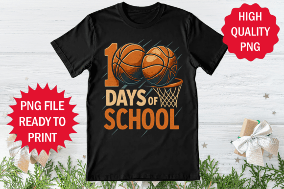 Basketball Lover 100 Days of School Art Graphics
