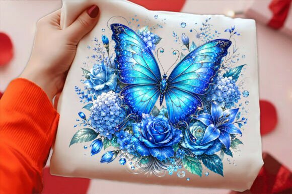 Comfort Colors Floral Butterfly T-Shirt