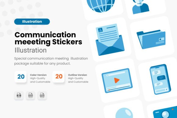 Communicating Sticker Object Graphics and Illustrations