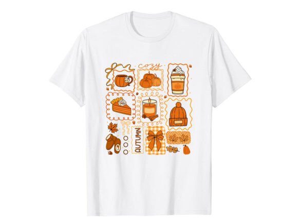 Cozy Autumn Pumpkin Spice Fall T-Shirt Graphics