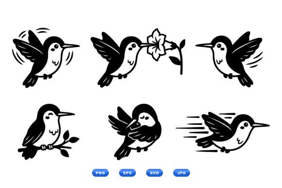 Cute Hummingbird SVG Collection