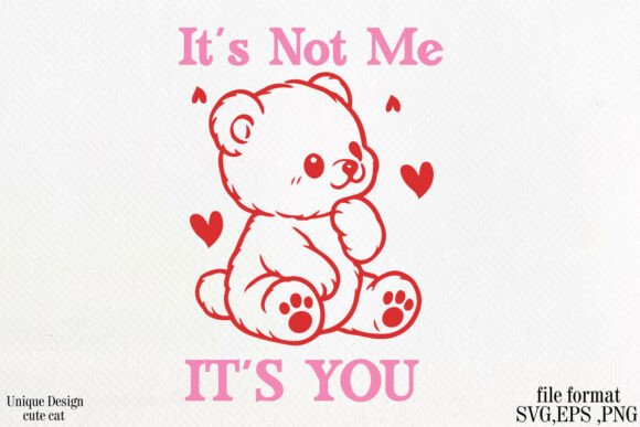 Cute Valentine's Day Teddy SVG PNG