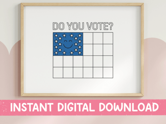 Do You Vote Smiley Flag SVG Design: Graphics for T-Shirt Designs