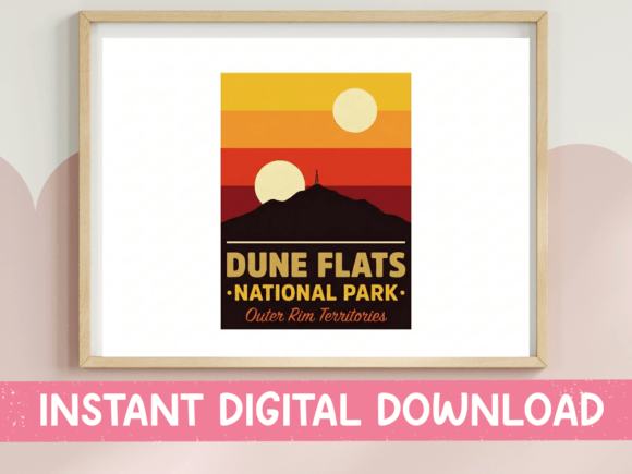 Dune Flats National Park Travel SVG Graphics