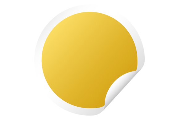Golden Tag with Peel Edge Graphics