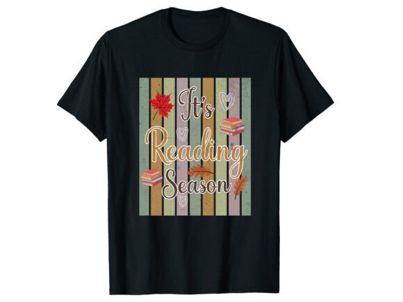 Reading Season Lover Fall T-Shirt Graphics and T-Shirt Designs