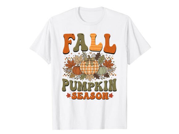 Retro Pumpkin Harvest Fall T-Shirt Graphics